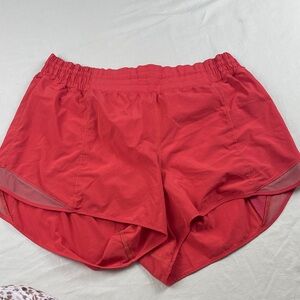 lululemon athletica Vibrant Red Athletic Shorts